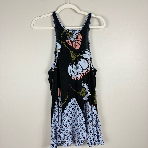 Free People Someone Like You Mini Dress Womens Small Sleeveless Slip Floral - Picture 4 of 12